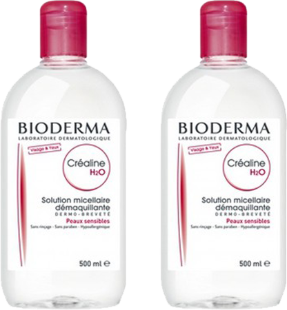 Bioderma créaline h2o solution micellaire 2x500ml